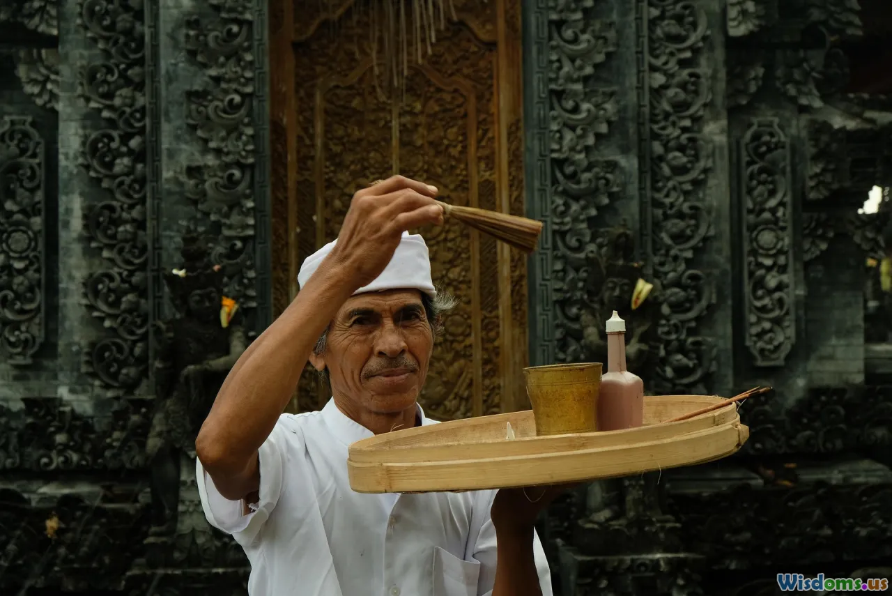 cultural ceremony, priest and scientist, respectful debate, cross-cultural dialogue