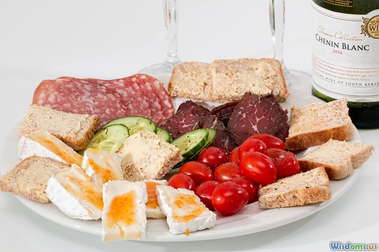 food presentation, party platter, snack setup, buffet table