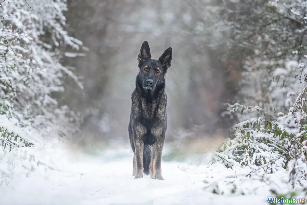 german shepherd anxiety, stressed dog, worried owner