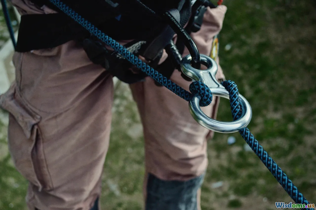 harness, ropes, rigging, carabiner