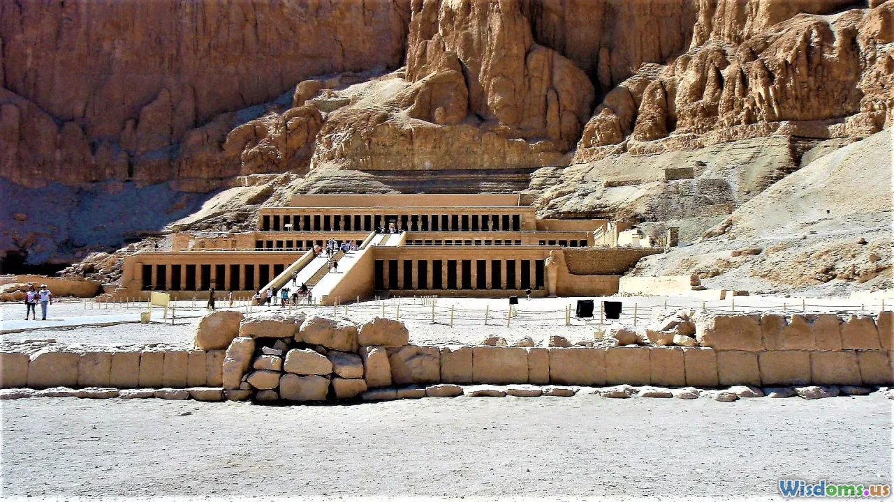 Hatshepsut temple, Deir el-Bahari, terraces, Queen Hatshepsut