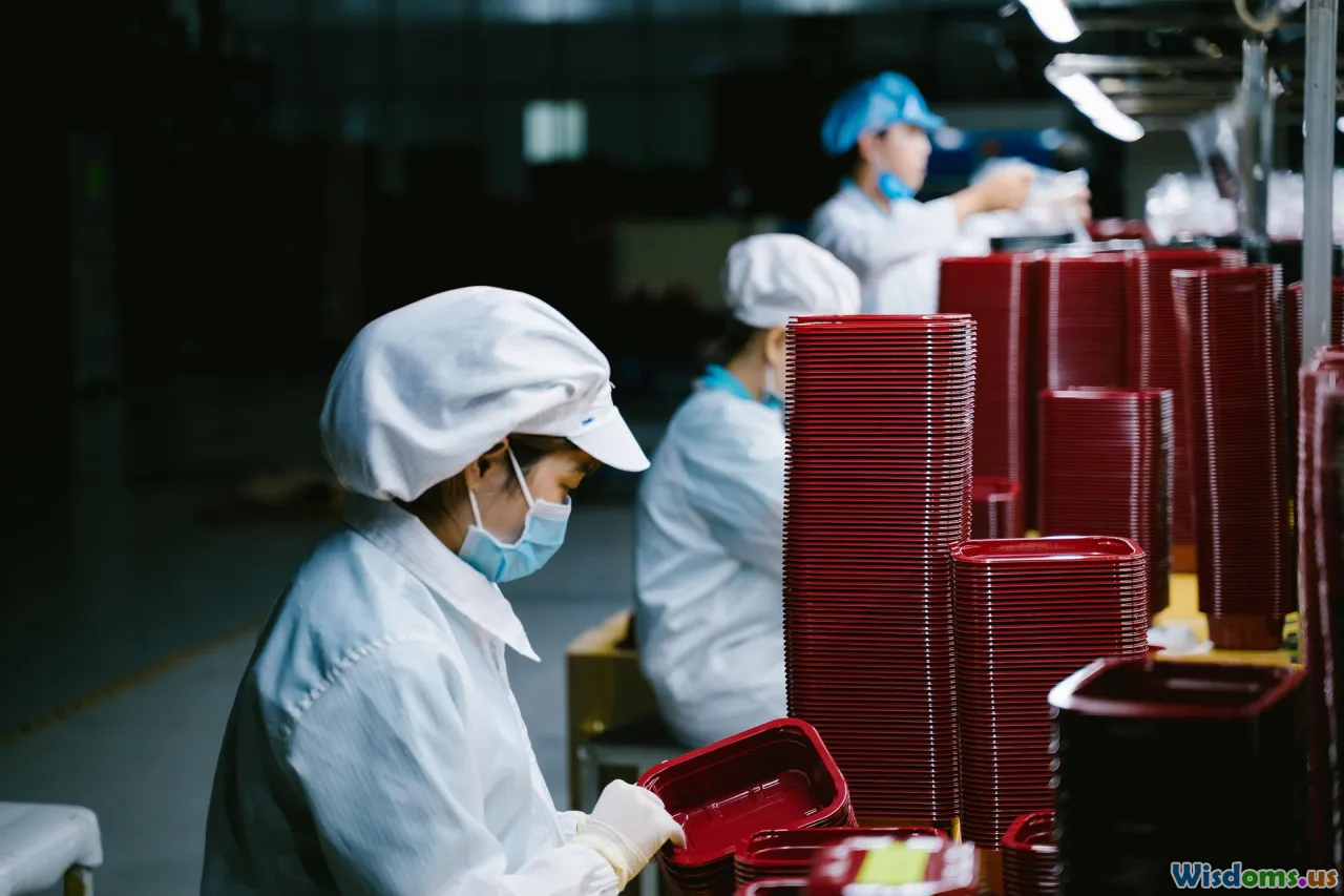 market, factory, workers, cooperation