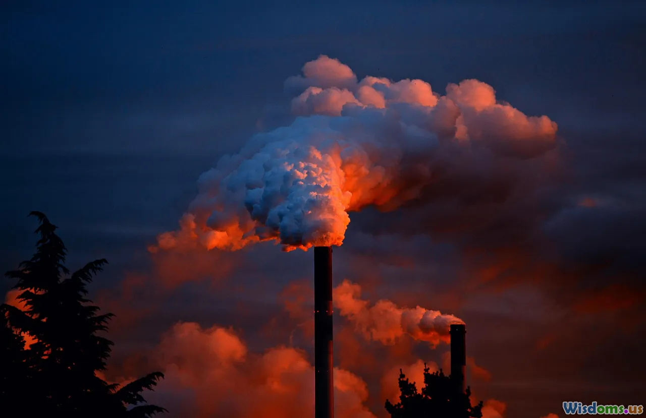 polluted river, dye vats, microplastics, smokestacks