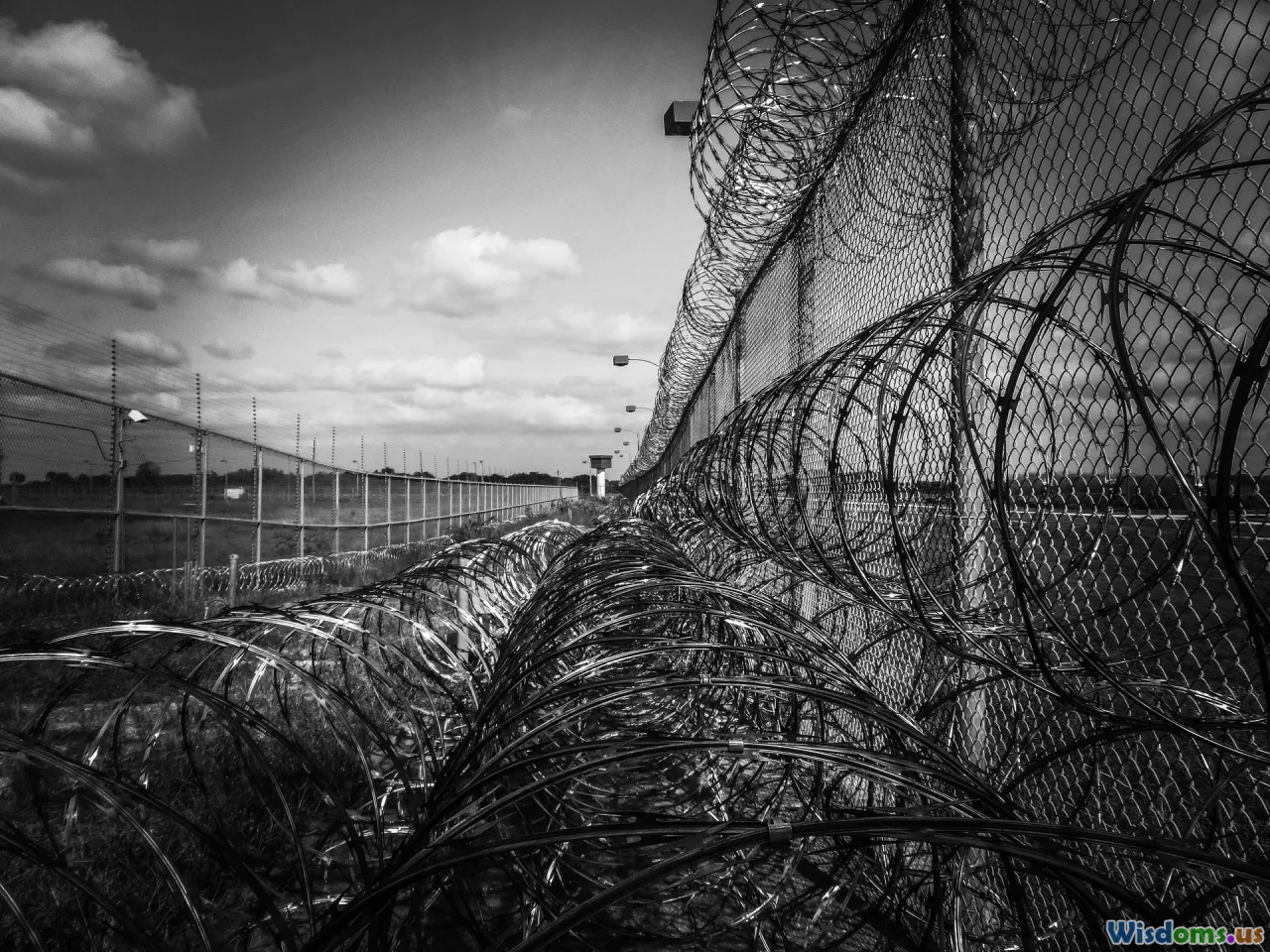 prison exterior, correctional facilities, law, compound