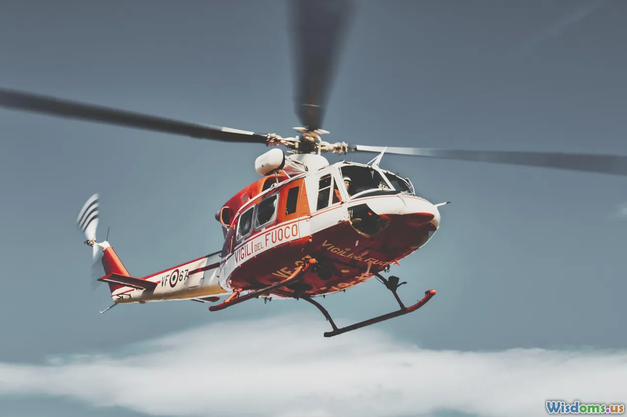 smoke signal, flare, helicopter rescue