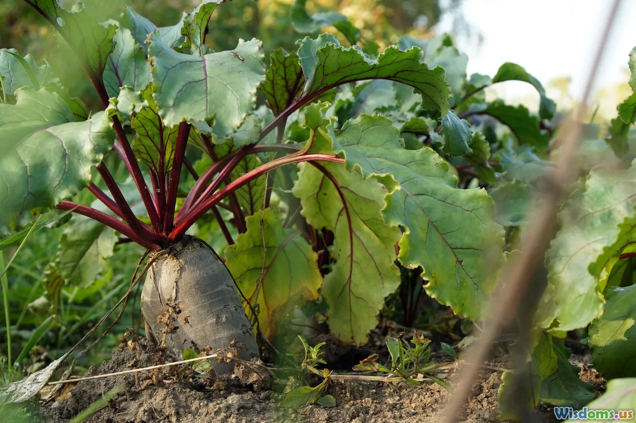 soil close-up, microbes, sun rays, leafy greens