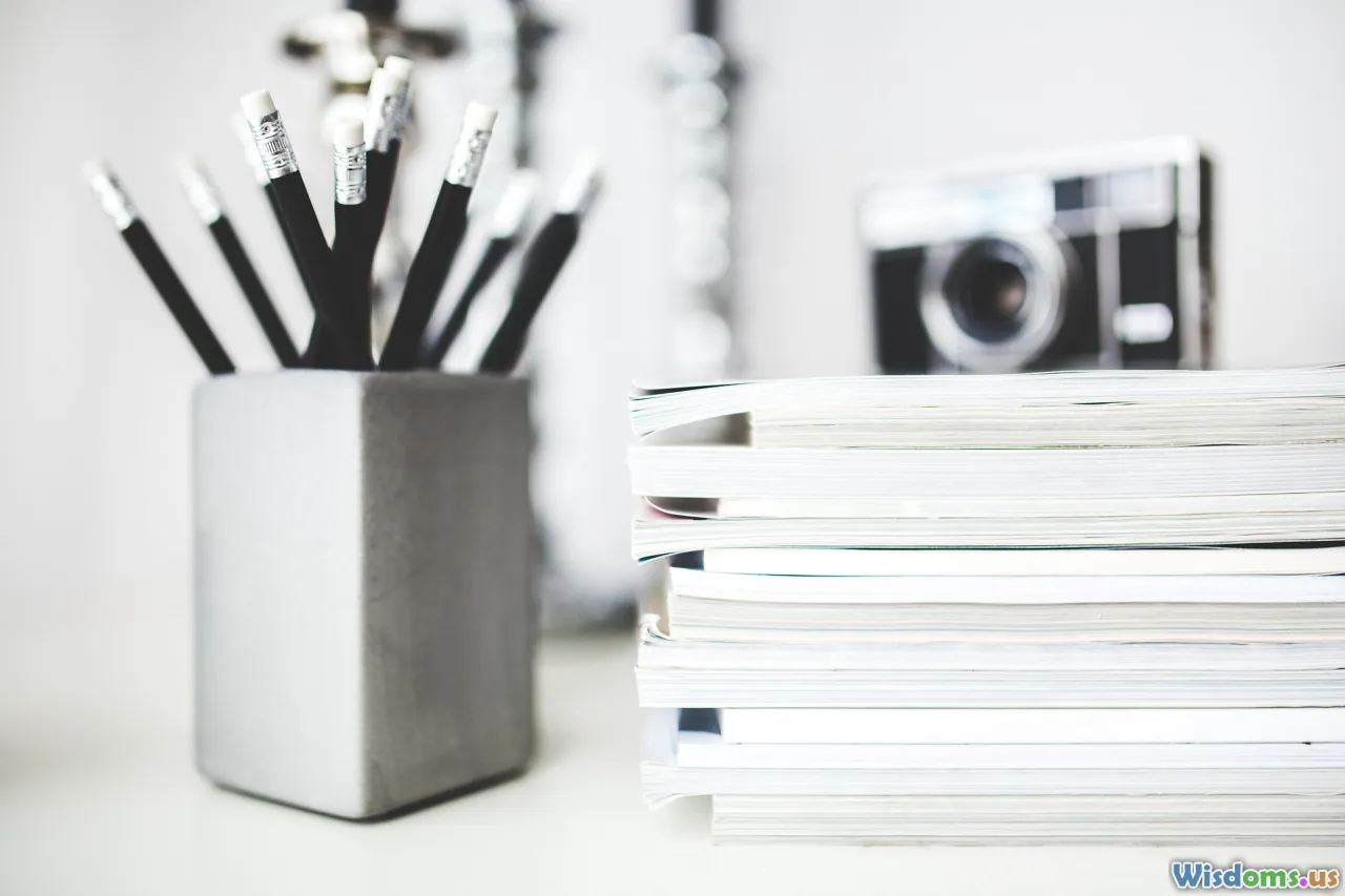 study space, tools, minimalism, desk