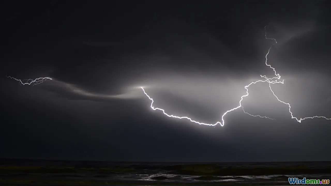 thunderbolt, storm, mountain