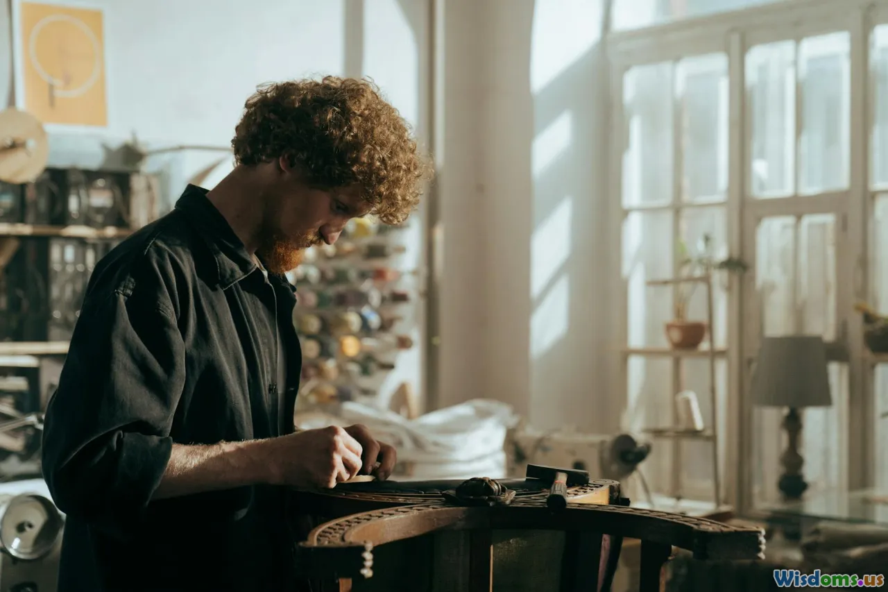 antique restoration workshop, conservator, ethical furniture repair