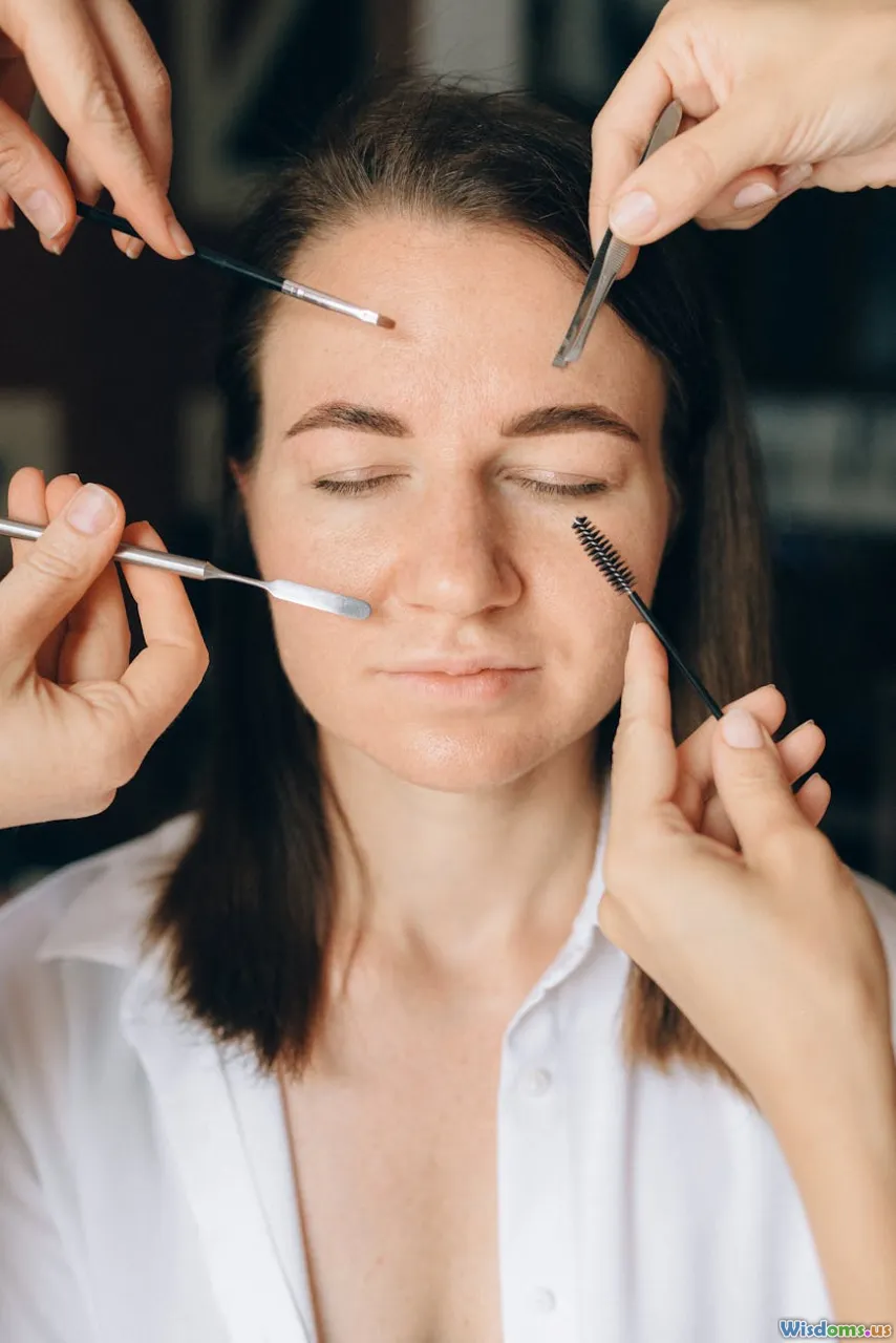 brow tools, tweezers, eyebrow kit