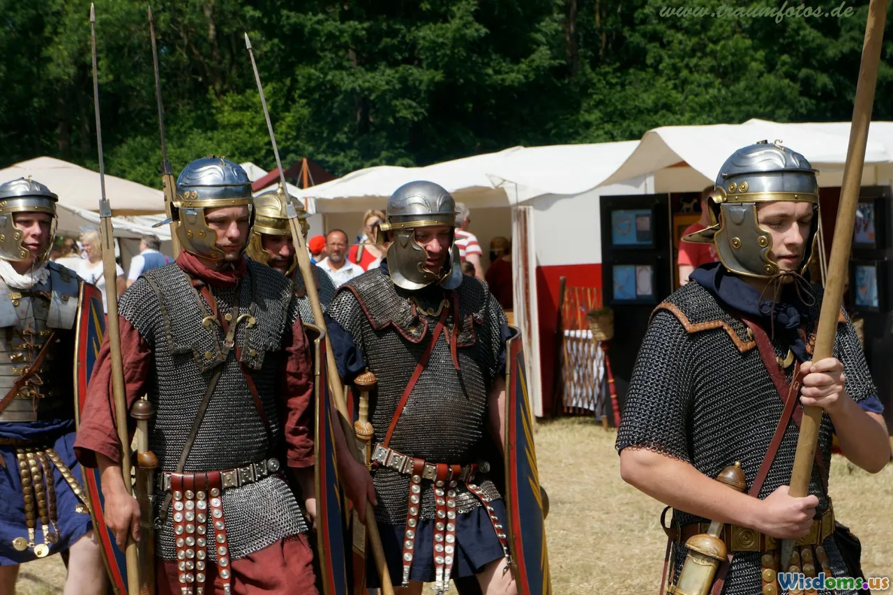 burning harbour, naval battle, Roman soldiers, ruins