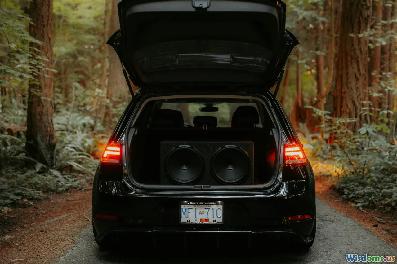 car subwoofer, bass, trunk, audio bass