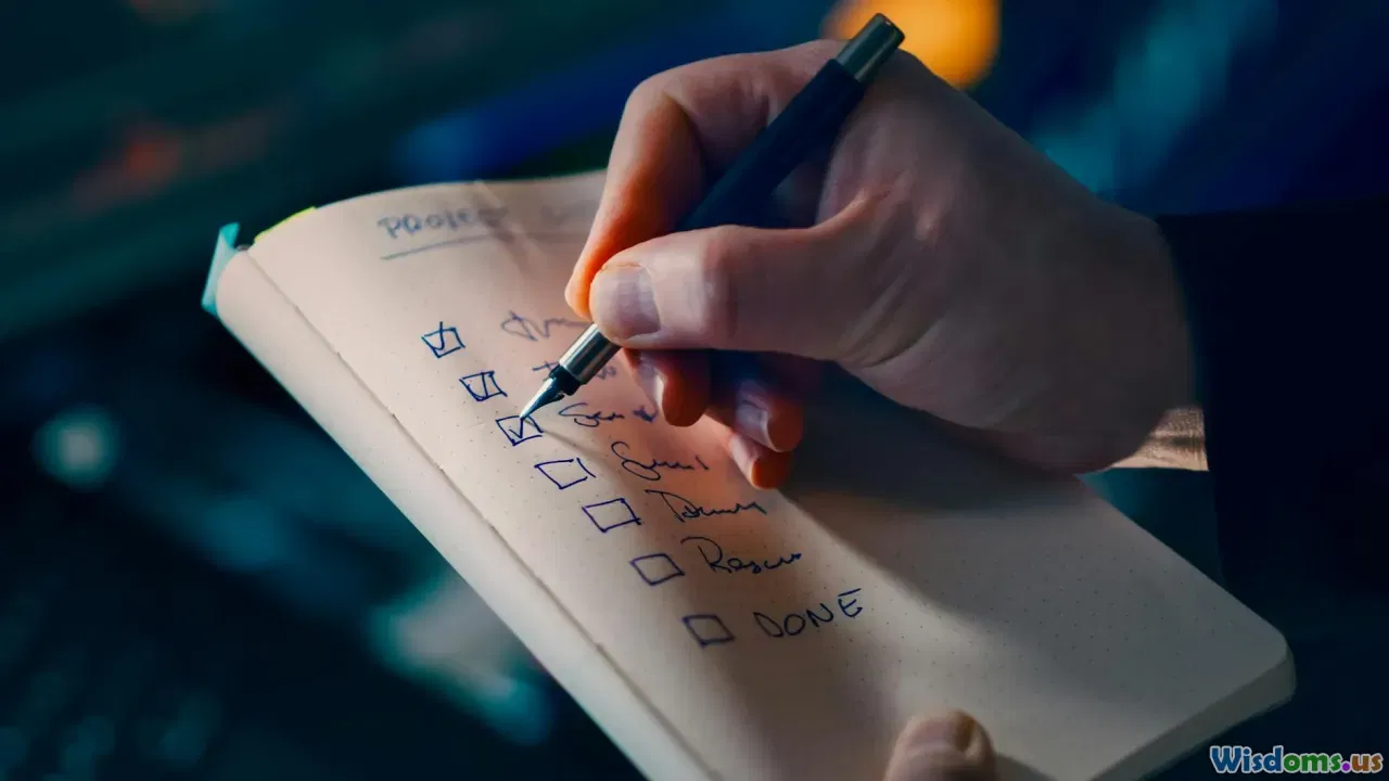 checklist, tips, workflow, coordination
