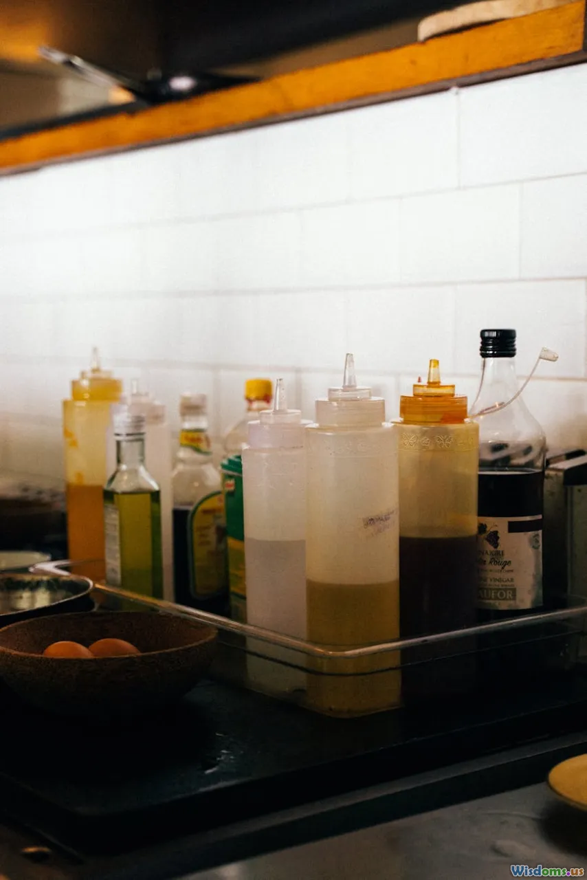 cooking oils, olive oil, sesame oil, bottles