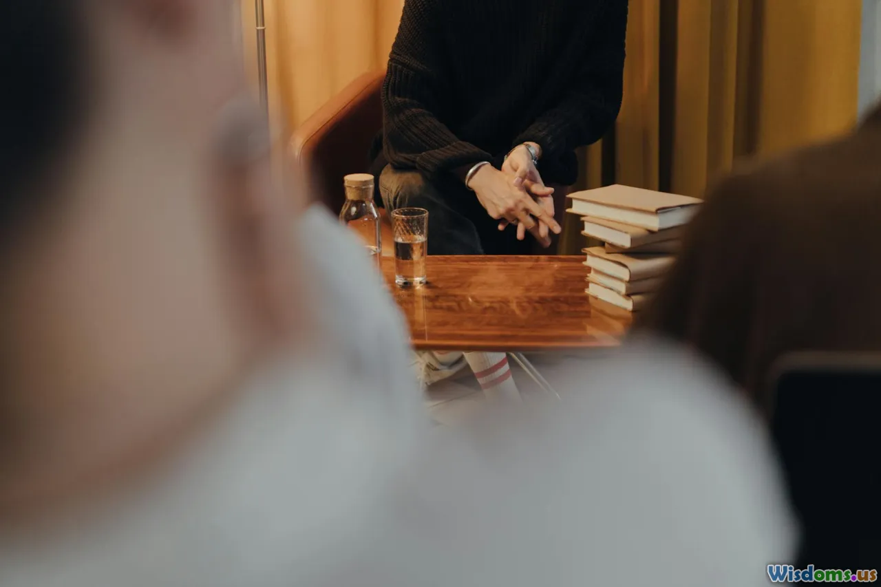 debate, panel discussion, group decision, books table