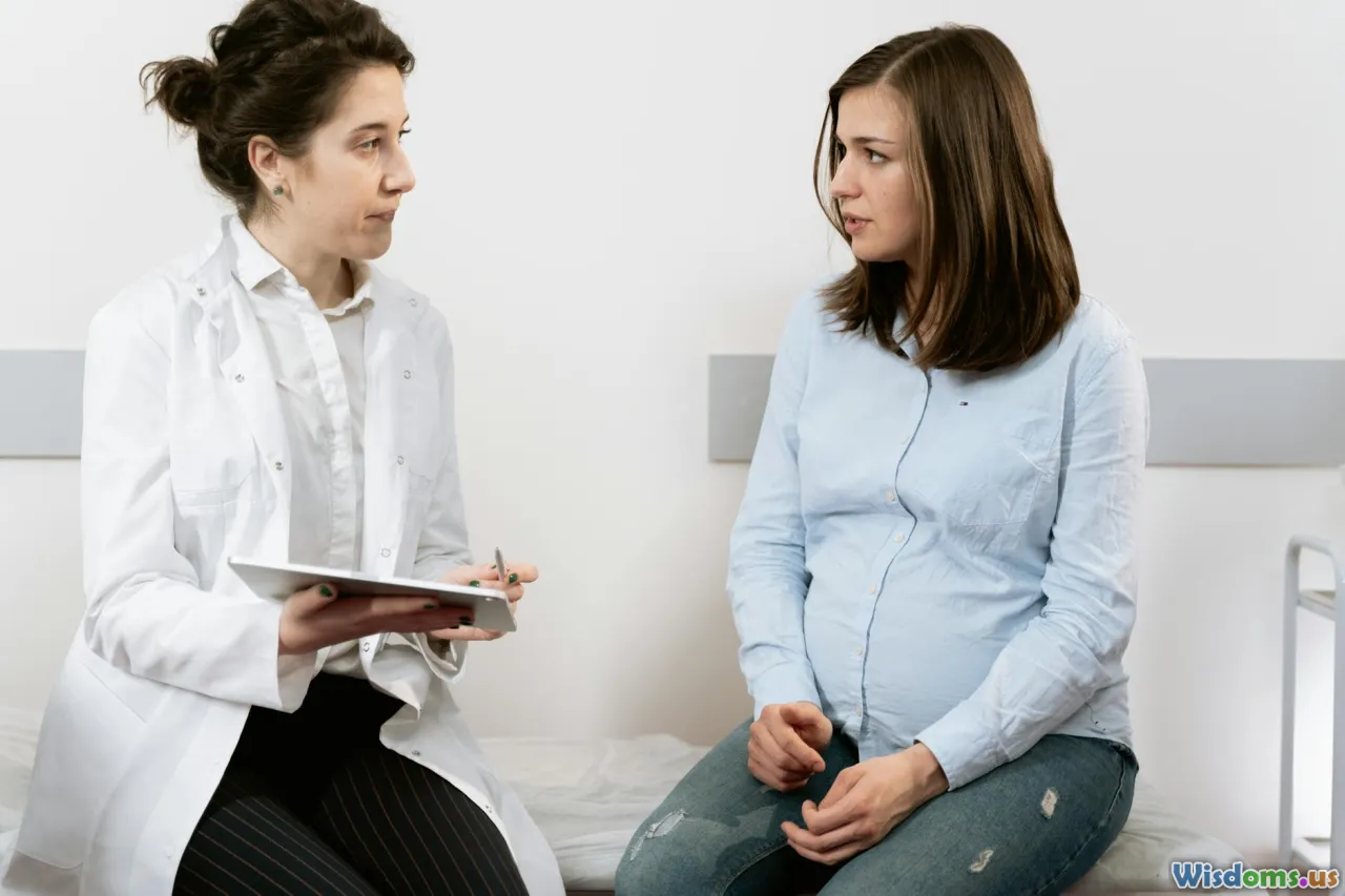 doctor consultation, ultrasound appointment, prenatal test, worried partners