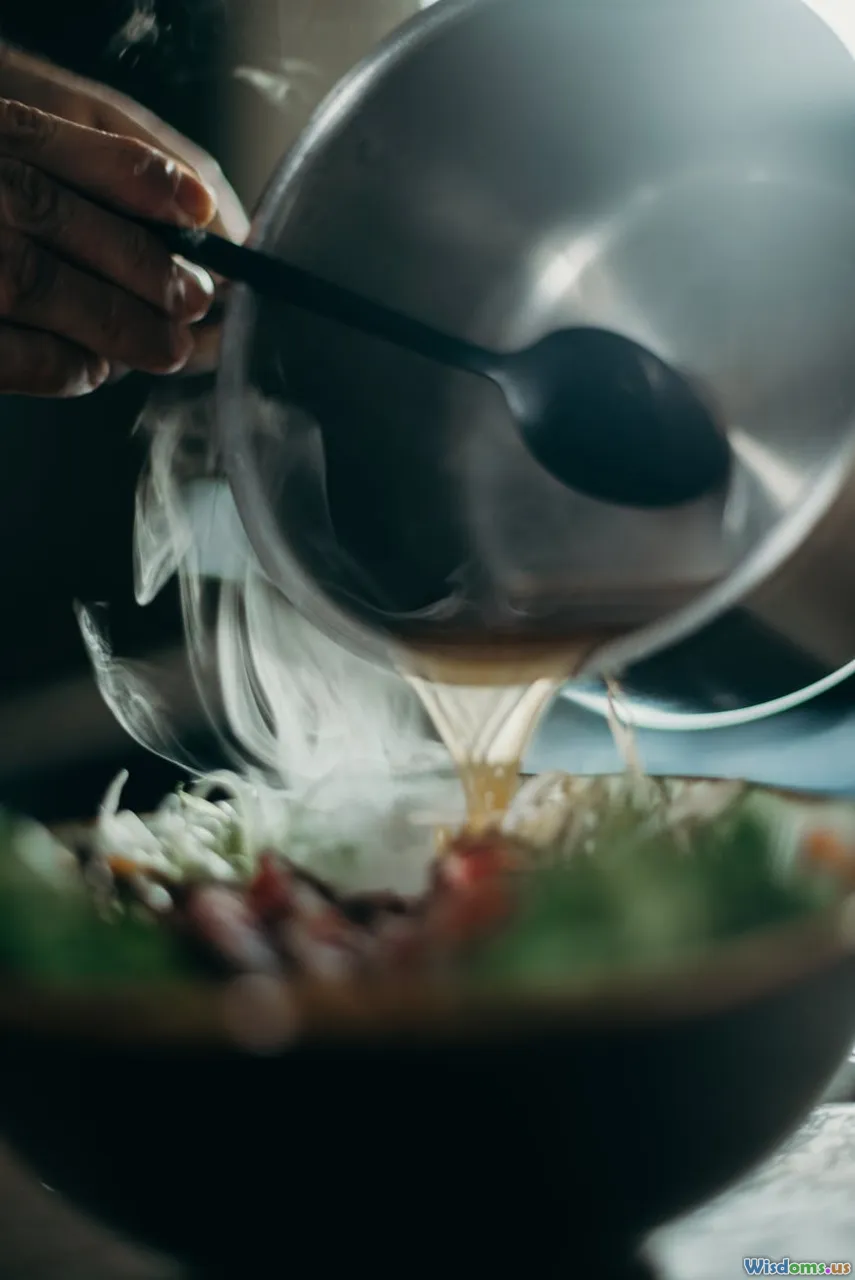 emulsion, texture, ladle, soup