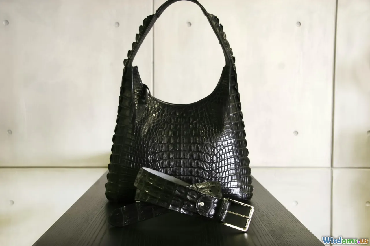 exotic leather, embossed patterns, crocodile belt, luxury accessories