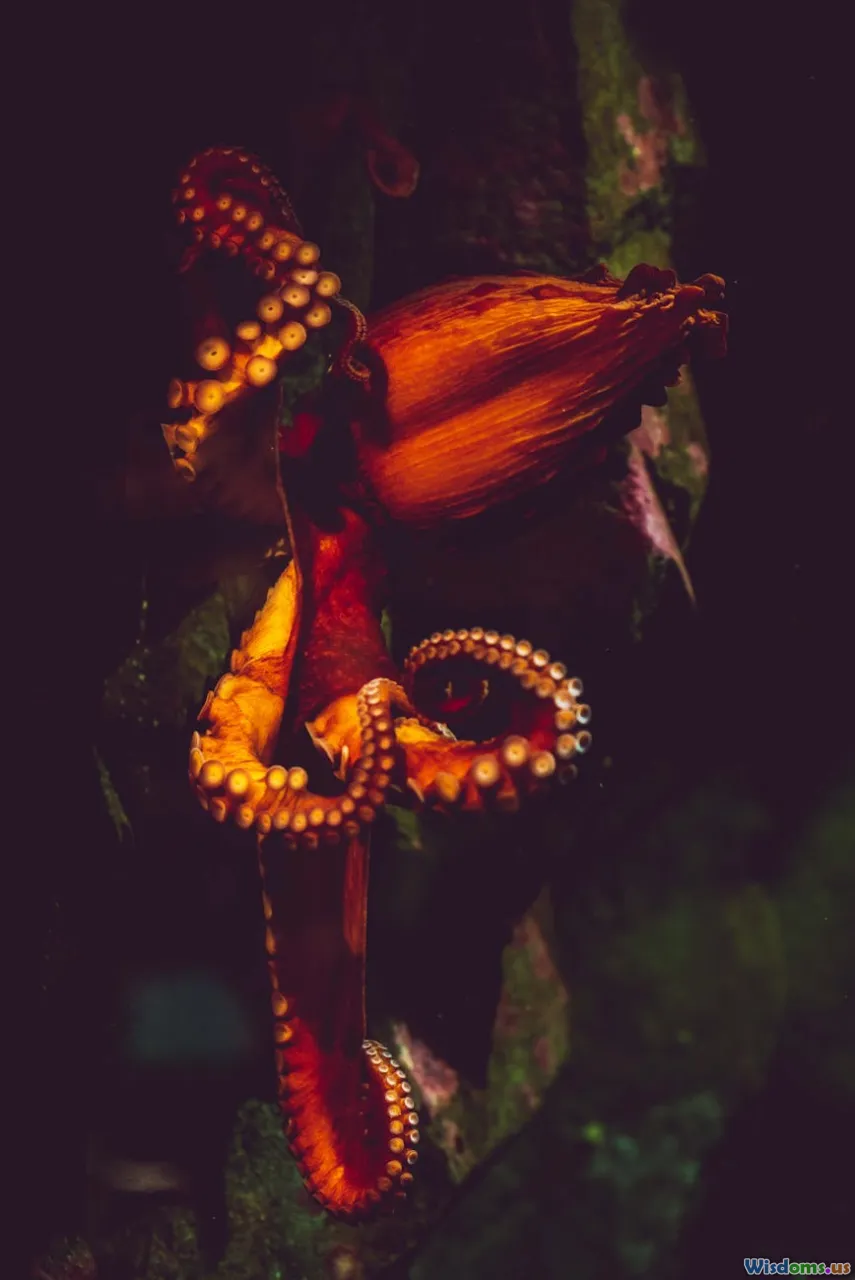 glass octopus, transparent cephalopod, deep ocean, rare octopus