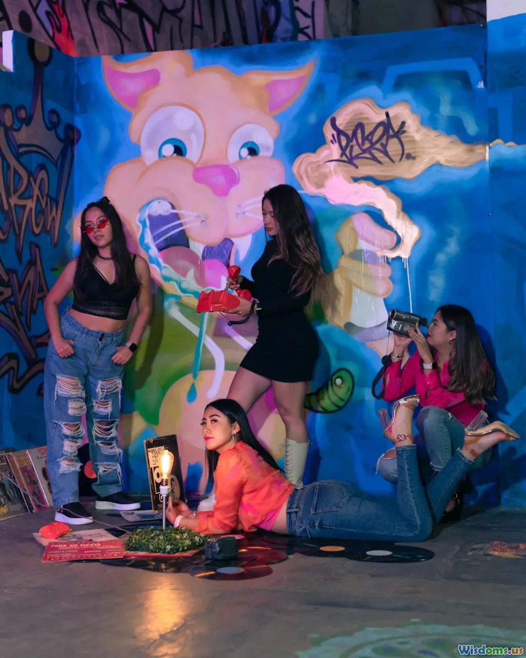 graffiti, vinyl, urban youth, CBGB, block party