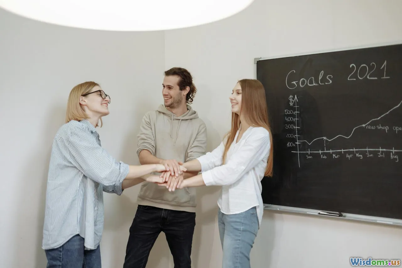 handshake, team huddle, gratitude note, smiling coworkers