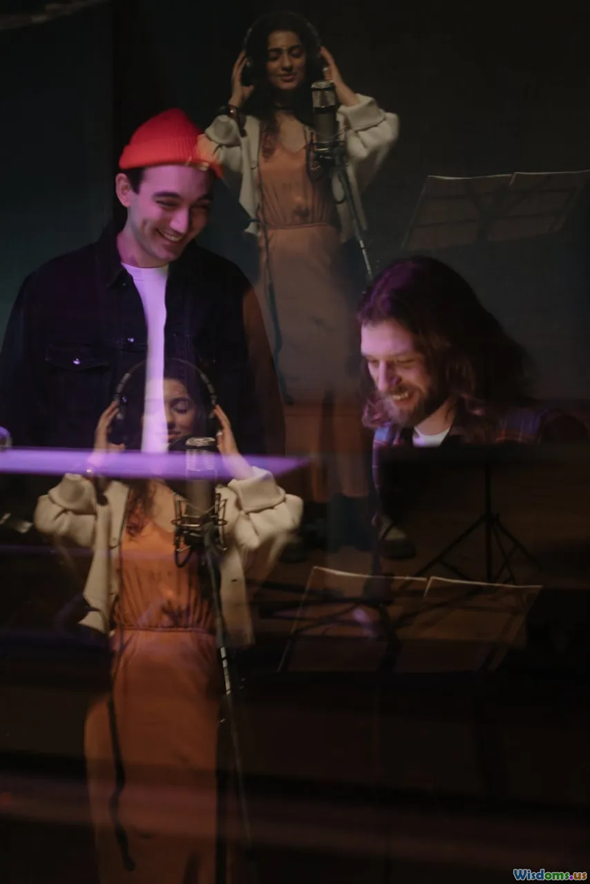 headphones, recording, performance reflection, feedback