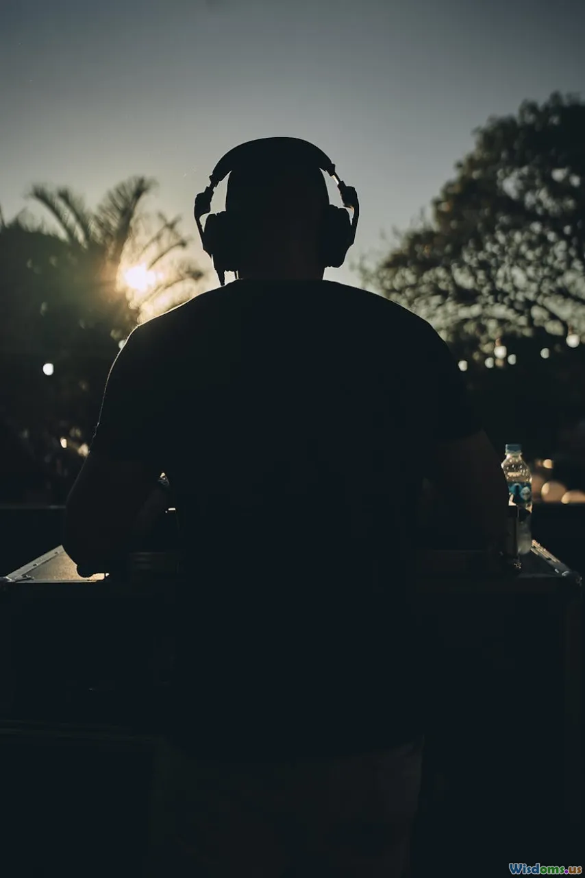 headphones, sound mixer, horror movie audience, speaker