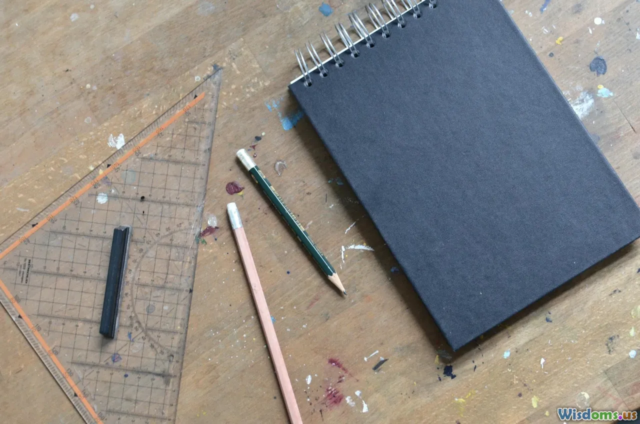 hobbies, workshop, sketchbook