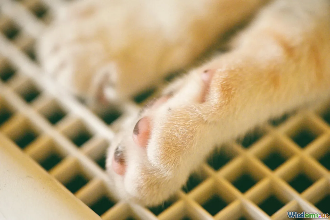 home exam, pet paws, cotton pad, flashlight