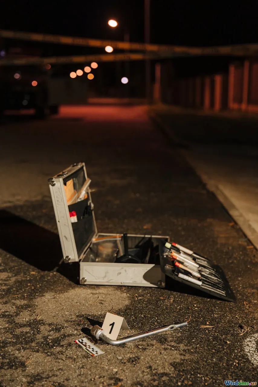 investigation kit, farm at night, animal forensics, detective notebook