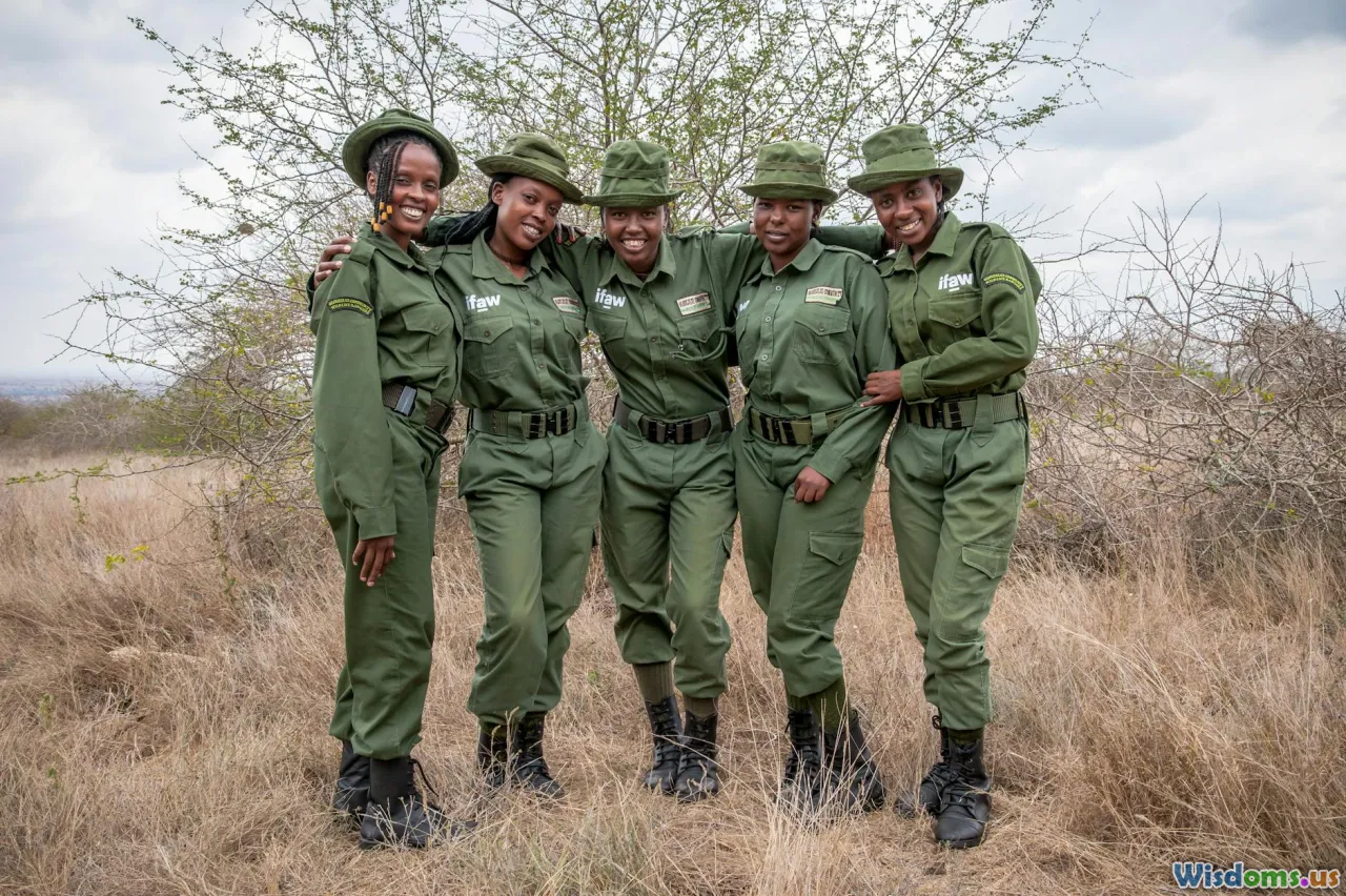 Kenya rangers, savanna, anti-poaching, patrols