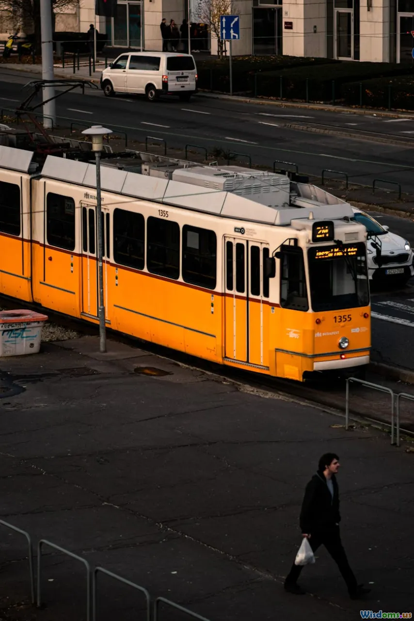 light rail station, bike lanes, pedestrian crosswalk, transit hub