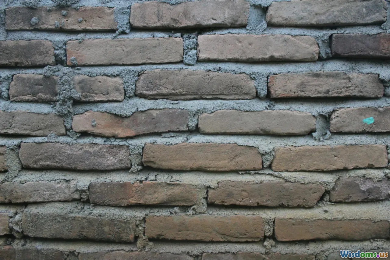 masonry, Roman concrete, bricks, foundations