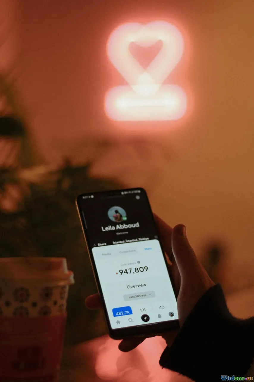 megaphone, neon lights, social media