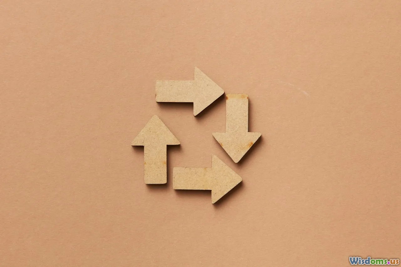 packaging, materials, recycling arrows, compostable