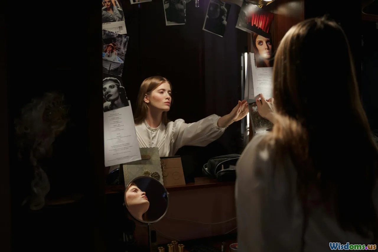 playwright reflection, theatre curtain, creative journey