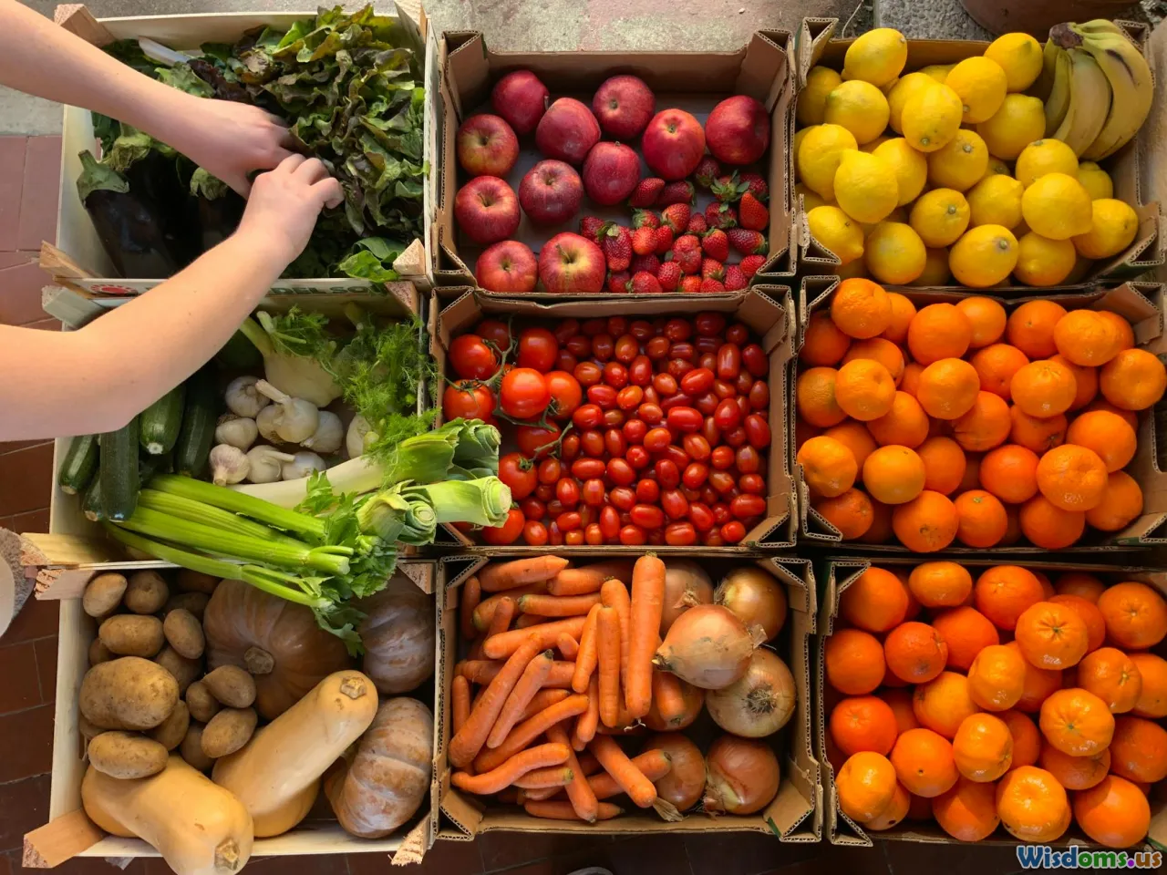 potatoes, onions, carrots, root cellar