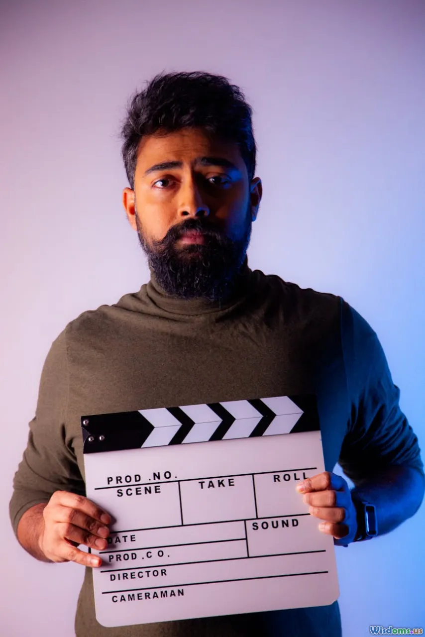 punctuality, slate, film gear, professional actor