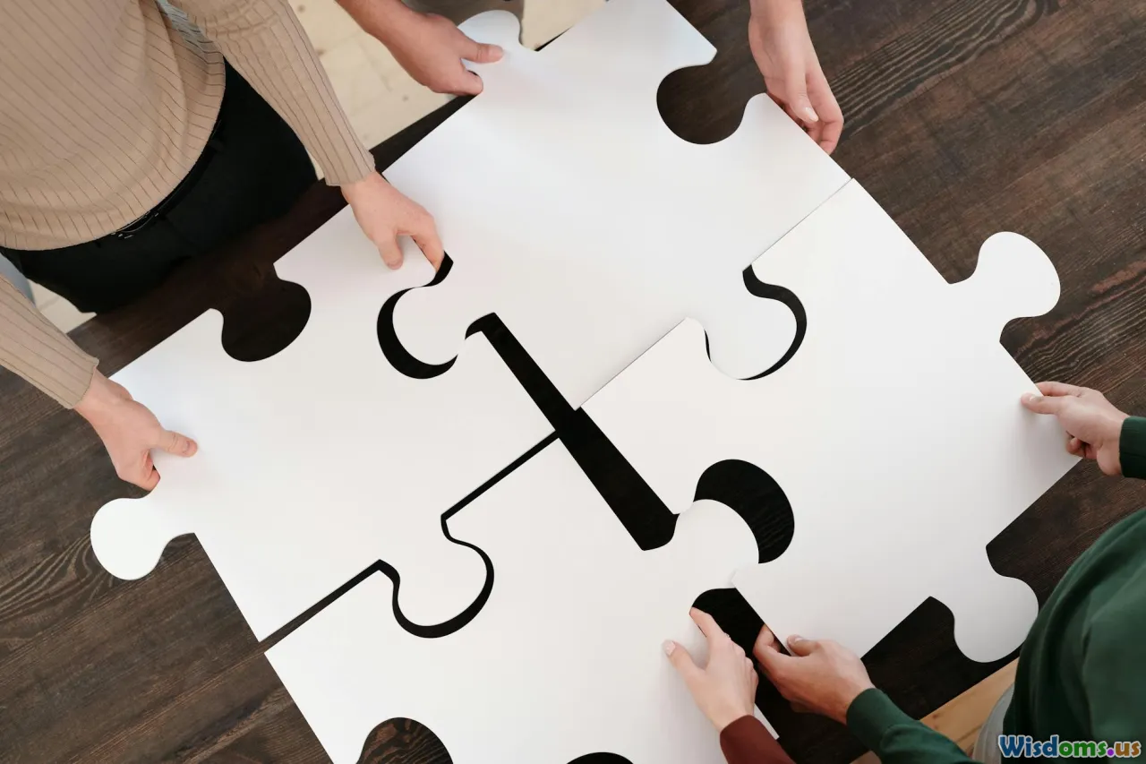 puzzle, teamwork, brainstorming, progress