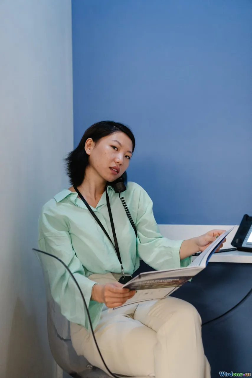 Q&A, phone-call, notepad, inquiry