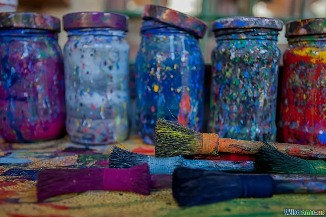 Renaissance pigment, painting tools, artisan, studio