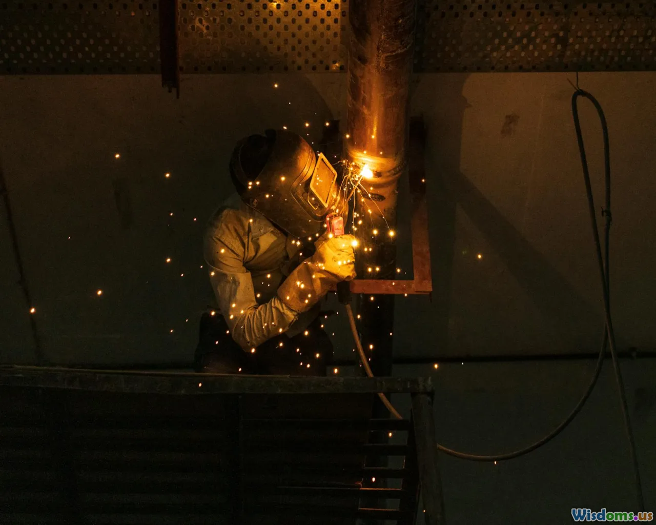 repair, technician, leak light, pads