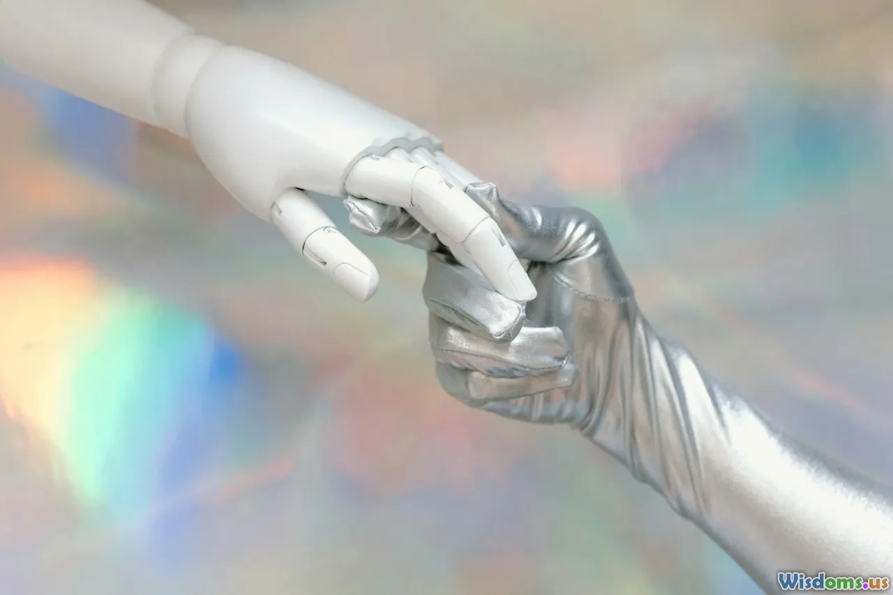 robot, human vs machine, handshake, AI existential