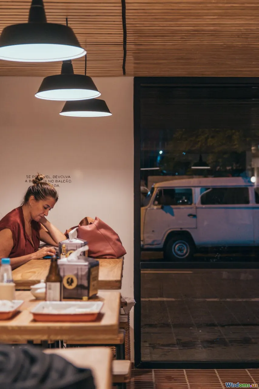 solo table, restaurant, traveler