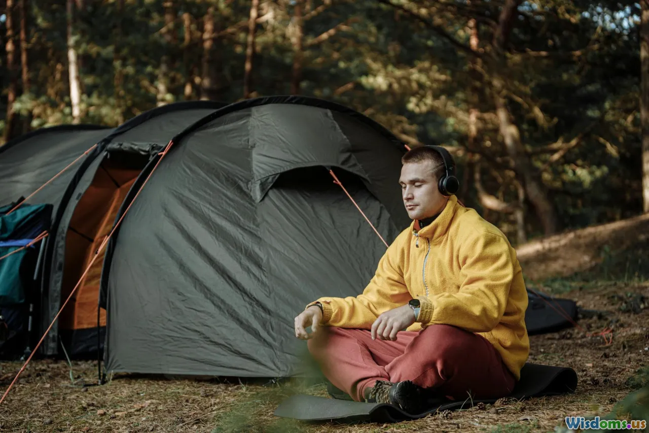 solo trekker, meditation, mental resilience, jungle camp