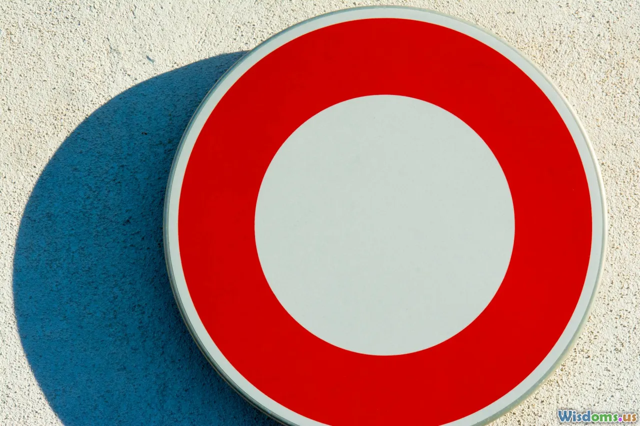 stop sign, roadblock, crossed circle, barrier