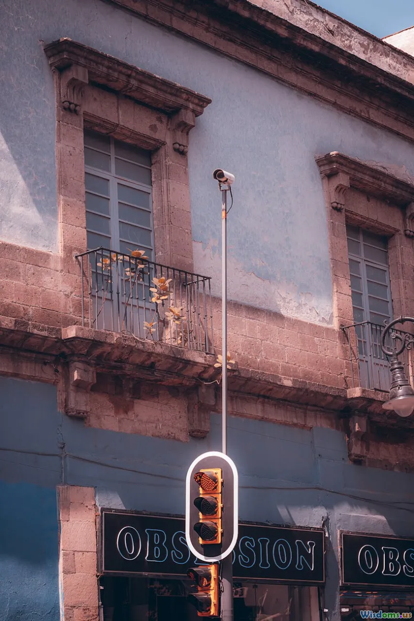 surveillance, cityscape, friendships, neon