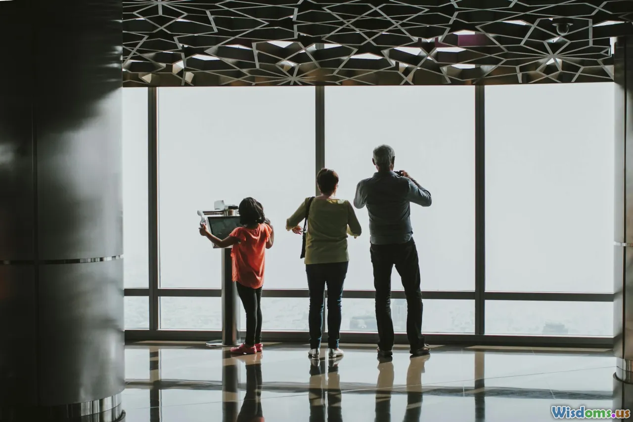 tourist, exploring architecture, magnifying glass, urban discovery