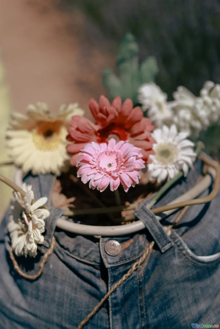 Jeans to Greenery DIY Upcycled Denim Pocket Planters