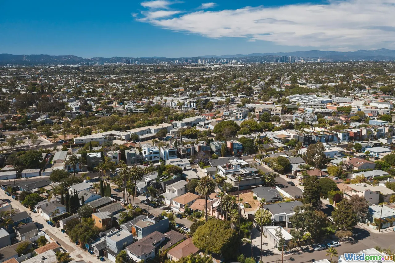 urban landscape, los angeles skyline, community, environmental benefits